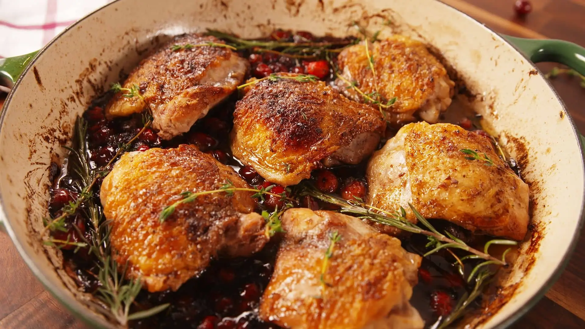 Cranberry Balsamic Glazed Chicken Thighs: A Festive Christmas Delight