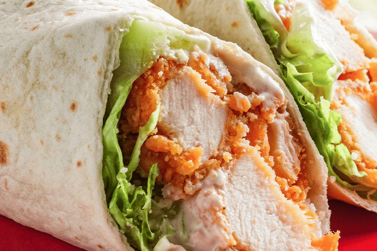 Flavorful Chicken Wraps in Caesar Salad Style